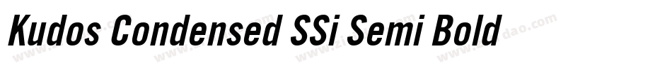 Kudos Condensed SSi Semi Bold Condensed字体转换